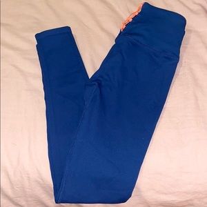 Ribbed navy blue fabletics leggings